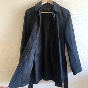 Banana Republic Black Belted Trench Coat